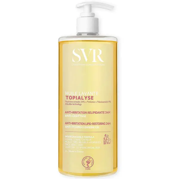 SVR Topialyse Face And Body Emulsifying Micellar Oil Wash 1000ml 3 SVR Topialyse Face And Body Emulsifying Micellar Oil Wash 1000ml